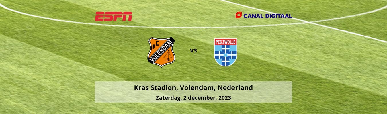 FC Volendam vs PEC Zwolle